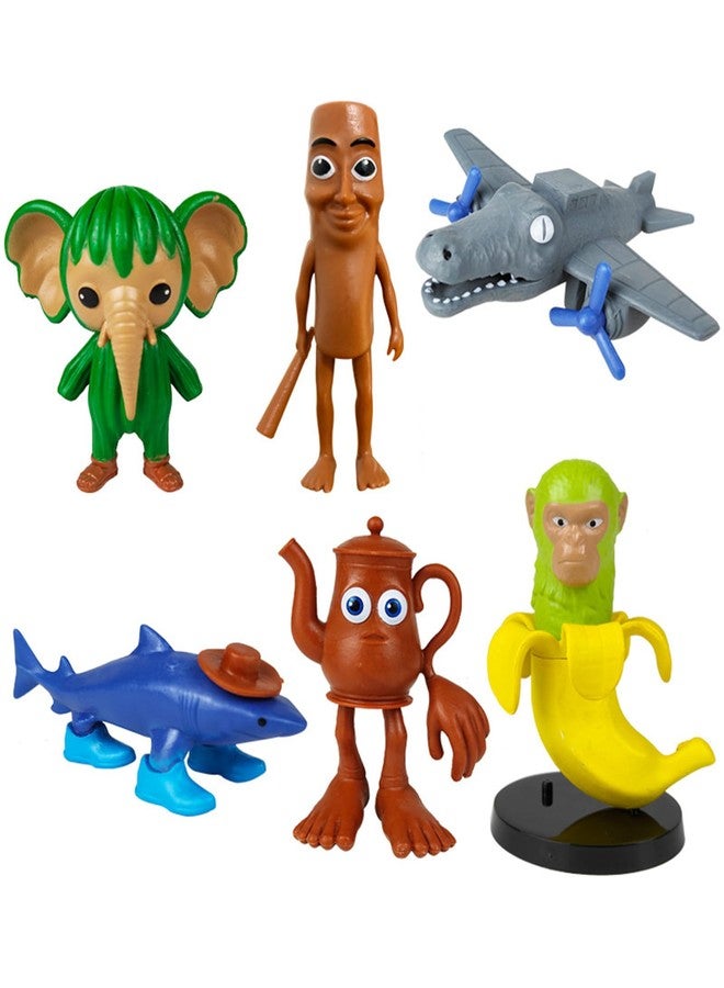 Indusoire مجموعة ألعاب إندوسوار المكونة من 6 قطع بتصميم فريد، زينة مكتبية مصنوعة من مواد فاخرة، طاولة مكتبية للمنزل، تماثيل فريدة لتزيين المكتب، هدية لمحبي الكتب (معاصر) - Image 1